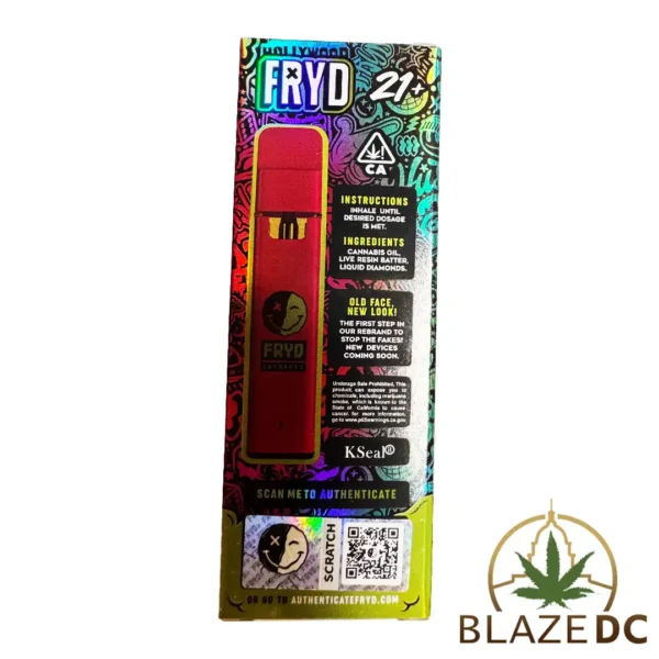 Fryd Zour Headz 2 Gram Disposable Back BD